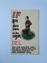 Postcard If You Were Born In The Month Of December 1912 VNT Posted No Stamp  - £4.01 GBP