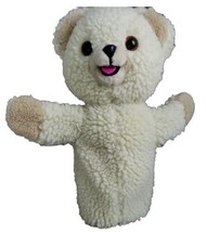 Snuggle Bear Hand Puppet Sherpa Plush Russ Berrie 80s Fabric Softener Vtg Teddy - £10.76 GBP
