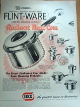 Ekco Flint Ware Radiant Heat Core Magazine Advertising Print Ad Art 1950s - £5.49 GBP