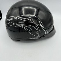 Harley-Davidson Women Destination Half Helmet Black Fiberglass Motorcycle Small - $21.99