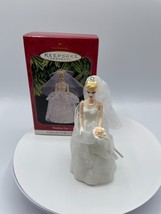 Wedding Day Barbie Doll Hallmark Keepsake Christmas Ornament 1997 Bride Vintage - £5.98 GBP