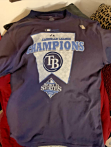 Tampa Bay Rays 2008 American League Championship T shirt Youth Large Vintage MLB - $21.66