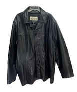 Mens Wilsons M. Julian Leather Jacket Coat Black Thinsulate Insulation S... - £54.46 GBP