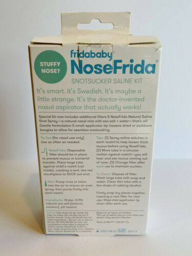 Fridababy NoseFrida Snotsucker Saline Kit