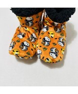 3T 4T 5T Snoopy Halloween Slippers Plush Booties W/ Grips Peanuts Toddler - £6.99 GBP