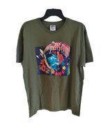 Billionaire Boys Club T Shirt Size XL Olive Green Women Earth Space Astr... - $730.32 MXN