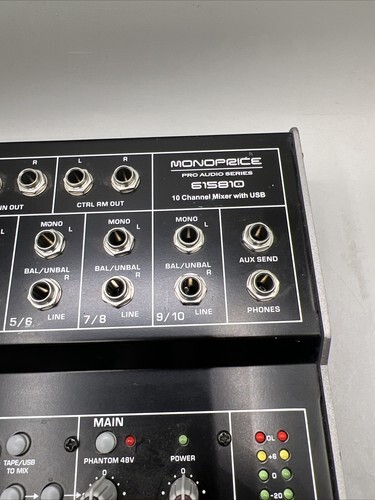 Monoprice Pro Audio Series 615810  10 Chanel Mixer With USB Item image 5