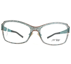 J.F Rey Eyeglasses Frames JF 2499 9121 Brown Blue Square Full Rim 53-18-125 - £147.29 GBP