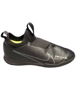 Nike Air Zoom Vapor Football Shoes Youth Sz 4.5 Black Leather Slip On DJ... - $32.37