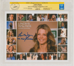 Lindsay Wagner SIGNED CGC SS The Bionic Woman Publicity Photo / Jamie So... - £155.33 GBP