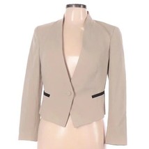 Rachel Rachel Roy Blazer Women&#39;s Size 10 Tan Polyester Blend Long Sleeve... - £38.76 GBP