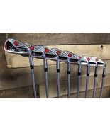 USED RH Mens T11 Power Back Iron Set Stnd Length #4-SW Regular Flex 609-... - $333.15