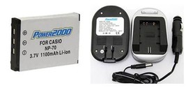 Battery +Charger for Casio EX-Z150PK EX-Z150RD EXZ150SR EXZ150 EX-Z250 E... - $22.46