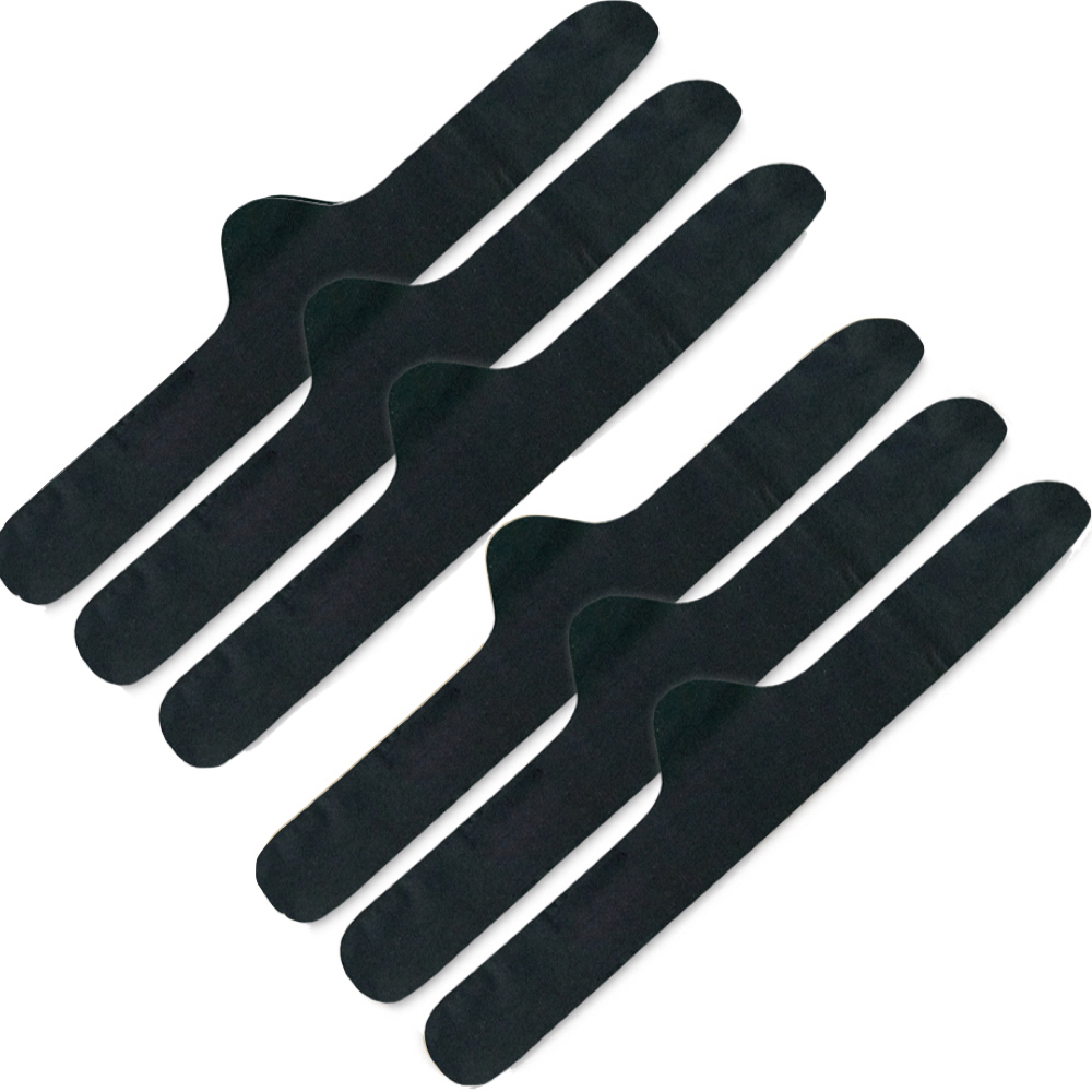 100% Bamboo Cotton Bra Liner (Black, 6-pk, X-Large) Wicking, Antibacterial