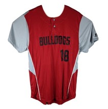 Rolla Bulldogs Baseball Jersey Mens Large 18 Red Gray - $17.90