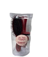 Comb &amp; Brush gift set With hair ties Holiday groom Red girls 8 pieces - £6.23 GBP