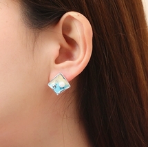 Asteroid Oil Drip Earrings/Pearl Enamel Earrings/Shell Earrings - $16.00+