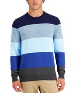 Club Room Men&#39;s Striped Lightweight Sweater in Navy Combo-Size Small - $373.84 MXN