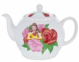 Disney Parks Beauty and The Beast Princess Belle Roses Floral Teapot - $79.18