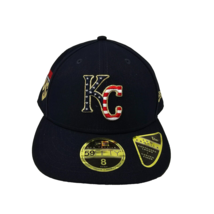 New Era Mens Navy Kansas City Royals 2023 4th of July Size 8 Low Profile 59FIFTY - £32.91 GBP