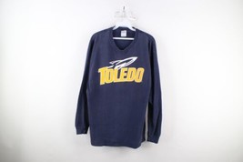 Vtg 90s Mens Large Distressed Spell Out University of Toledo Long Sleeve T-Shirt - £27.11 GBP