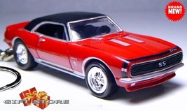 RARE KEY CHAIN 67 RED BLACK TOP CHEVY CAMARO RS/SS CUSTOM GREAT GIFT or ... - £38.51 GBP