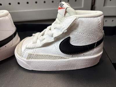 BOYS TODDLER NIKE BLAZER MID 77 BABY WHITE/BLACK- DA4088-100 Size 5c Item image 5