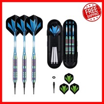 Durable 18g/21g Darts Set with 50 Tips - Rainbow Design for Electronic B... - $31.03