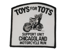 Toys For Tots Support Unit Chicagoland Motorcycle Run Biker Patch New NOS - £4.33 GBP