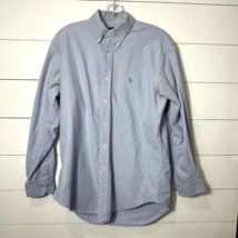 Polo Ralph Lauren Dress Shirt Yarmouth Long Sleeve Solid light Blue Mens Size 15 - £13.29 GBP
