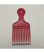 Mebco Comb Pick Double Dipped Pink Black White 6”x3” - $16.24 CAD