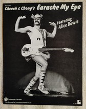 Vtg 1974 Cheech &amp; Chong Earache My Eye Sheet Music Alice Bowie Tommy Marin - £9.40 GBP