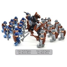 Northern Union Army Vs. Southern Army Soldiers American Civil War Minifigures - $54.99