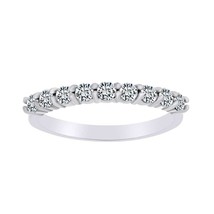 0.75 Karat Simulierten Diamant Ring Halbe Ewigkeit Ehering Massiv Sterlingsilber - £158.25 GBP