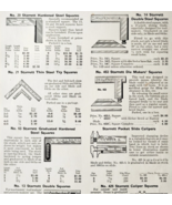 1922 Starrett Steel Squares Tools Advertisement NT Bushnell Catalogue DWF19 - $24.99