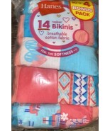 Hanes ~ Girls Bikinis Tagless 14-Pair Underwear No Ride Up Multi-Color ~... - $24.35 CAD