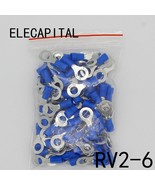 RV2-6 Blue Ring insulated terminal Cable Wire Connector 100PCS/Pack suit - $11.63