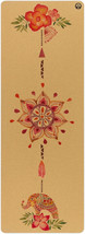 Yoloha Aura Cork Yoga Mat Tropical Vibes Non-Slip 6mm Thick 72&quot; x 26&quot; Du... - $39.59
