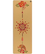 Yoloha Aura Cork Yoga Mat Tropical Vibes Non-Slip 6mm Thick 72&quot; x 26&quot; Du... - $55.56 CAD