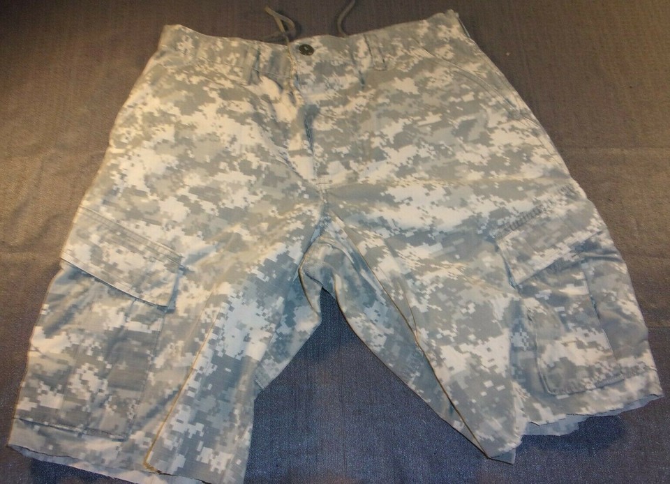 MIL TACTICAL ACU DIGITAL UPC SUMMER BOARD SHORTS RIPSTOP HOT WEATHER 32X... - $19.12