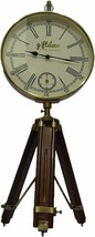 Tripod Design Vintage Clock Authentic Antique Nautical Handmade Wooden Clock - £106.77 GBP
