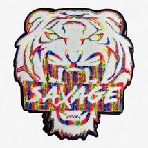 Lot of 12 New Embroidered Iron-on Neon Roaring Tiger SAXAGE Large Patches - $27.75 CAD