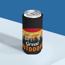 Great Outdoors Retro Sunset and Mountain Slim Can Cooler | Neoprene Slee... - $15.45