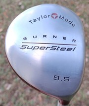 Taylormade Burner Supersteel 9.5° Driver w/ Steel Stiff Shaft S-90 Golf Club - £31.92 GBP