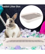 Pet Litter Pan Trainer Rabbit Potty Tray Rabbit Cage Litter Box Rabbit T... - $319.69 MXN