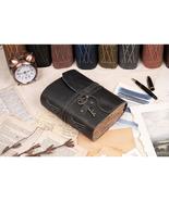 Vintage Handmade Leather Diary with Antique Key Closure (A5) - 200 Handm... - £39.33 GBP