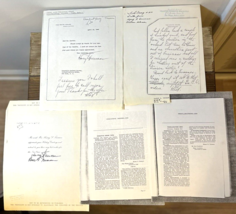 1940s Harry S Truman Photocopied Letters Holiday Card Executive Orders Lot of 5 - £27.52 GBP