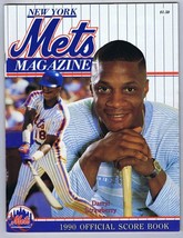 ORIGINAL Vintage 1990 New York Mets Magazine Scorebook Darryl Strawberry - $19.79