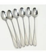 Oneida Flight Reliance Iced Tea Spoons 7 3/8&quot;  Stainless Lot of 6 - $36.88 CAD