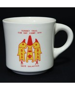 Boy Scouts VTG BSA Ceramic Mug Sunset Trail Cub Day Camp 1979 Onto Galac... - $62.46